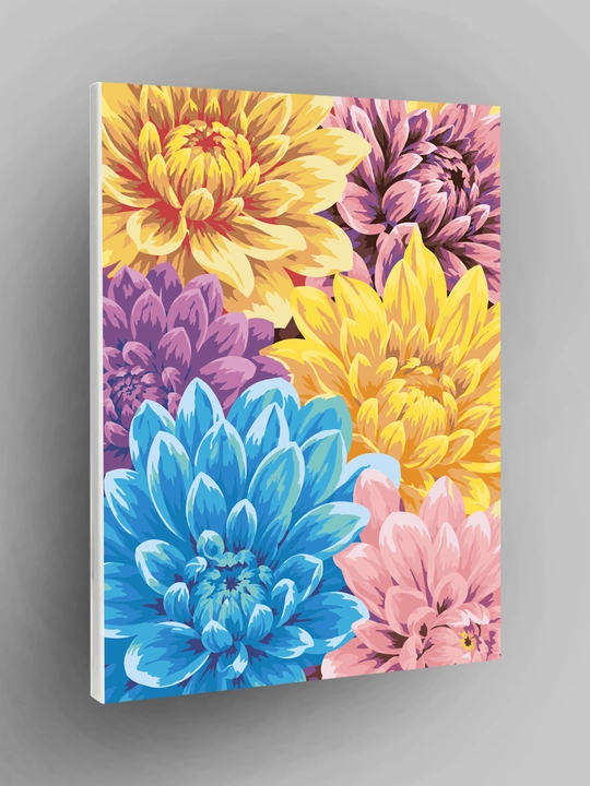 ARTERY raqamlar bo‘yicha rasm «Gullar» 40×50 sm, holstda raqamli raskraska