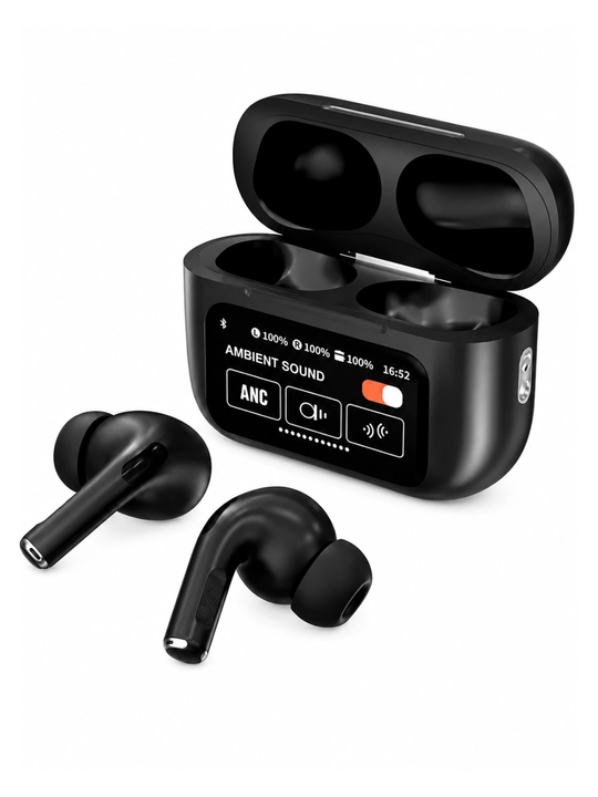 ANC/ENC simsiz Bluetooth quloqchin, sensorli ekranli zaryadlash qutisi