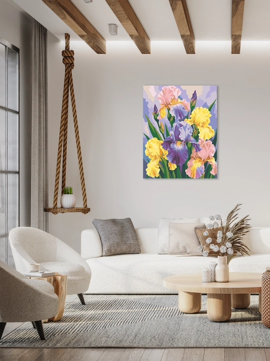 ARTERY raqamlar bo‘yicha rasm «Gullar» 40×50 sm, holstda raqamli raskraska