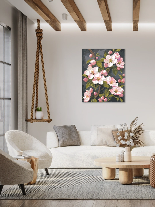 ARTERY raqamlar bo‘yicha rasm «Gullar» 40×50 sm, holstda raqamli raskraska