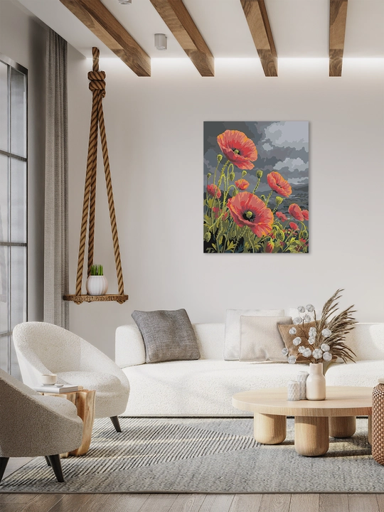 ARTERY raqamlar bo‘yicha rasm «Gullar» 40×50 sm, holstda raqamli raskraska