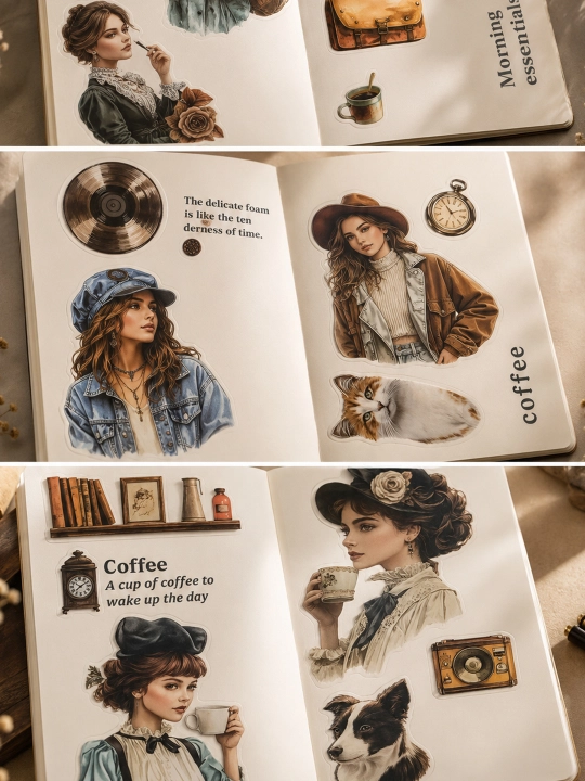 Набор винтажных наклеек Retro Style