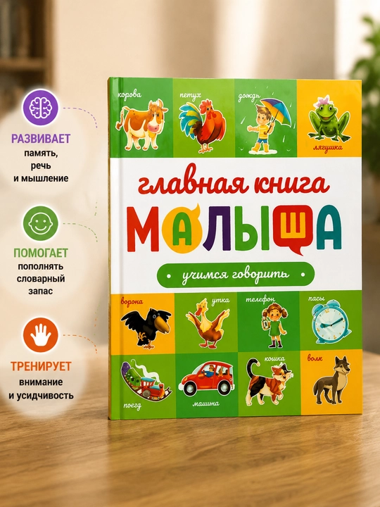 Malysh uchun asosiy kitob – gapirishni o‘rganish rivojlantiruvchi kitob - 