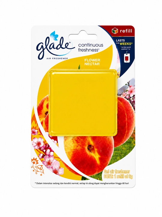 Avtomobil havo yangilagichi Glade Sensations refill qulupnay shaftoli aromati