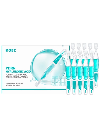 Сыворотка PDRN Pink hyaluronic acid One Day Serum в ампулах, лососёвый PDRN, 10 × 1.5 мл