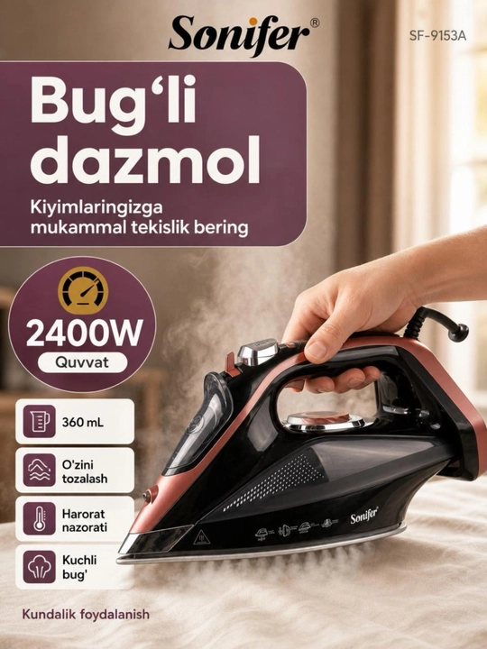 Bug‘li dazmol keramik taglik  2400w