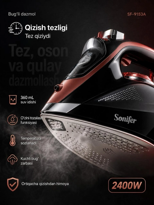 Bug‘li dazmol keramik taglik  2400w