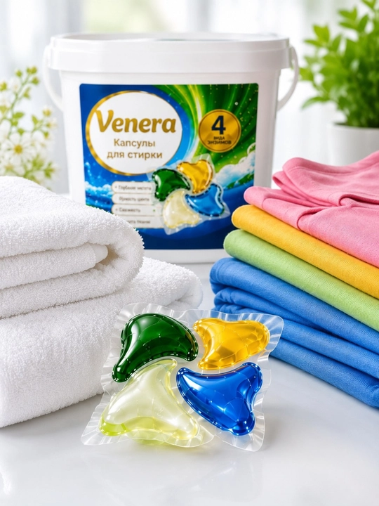 Venera Kapsulalar kir yuvish uchun, 30- 40- 100 dona