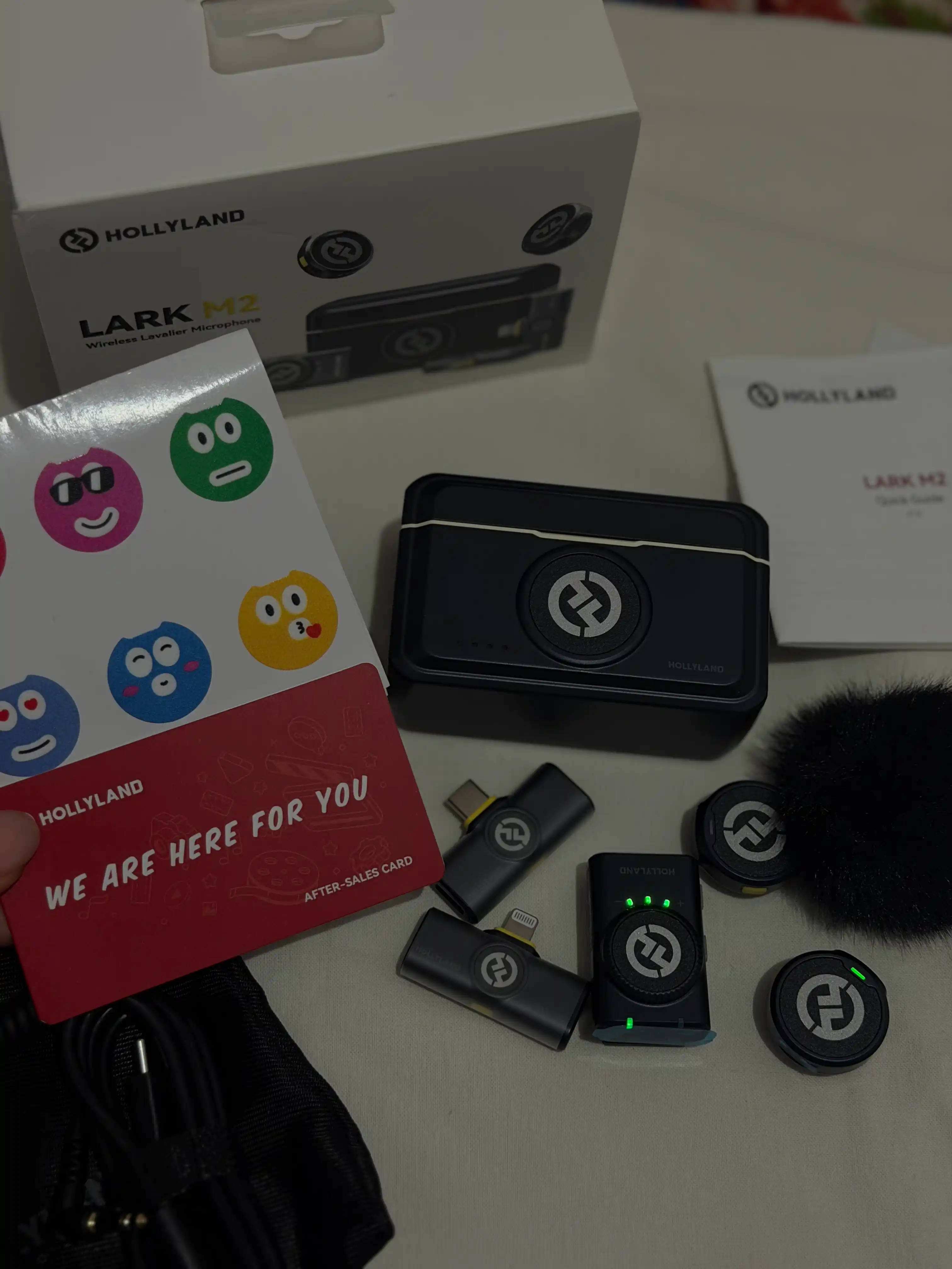 Hollyland Lark telefon uchun simsiz professional mikrofon YouTube va strim uchun