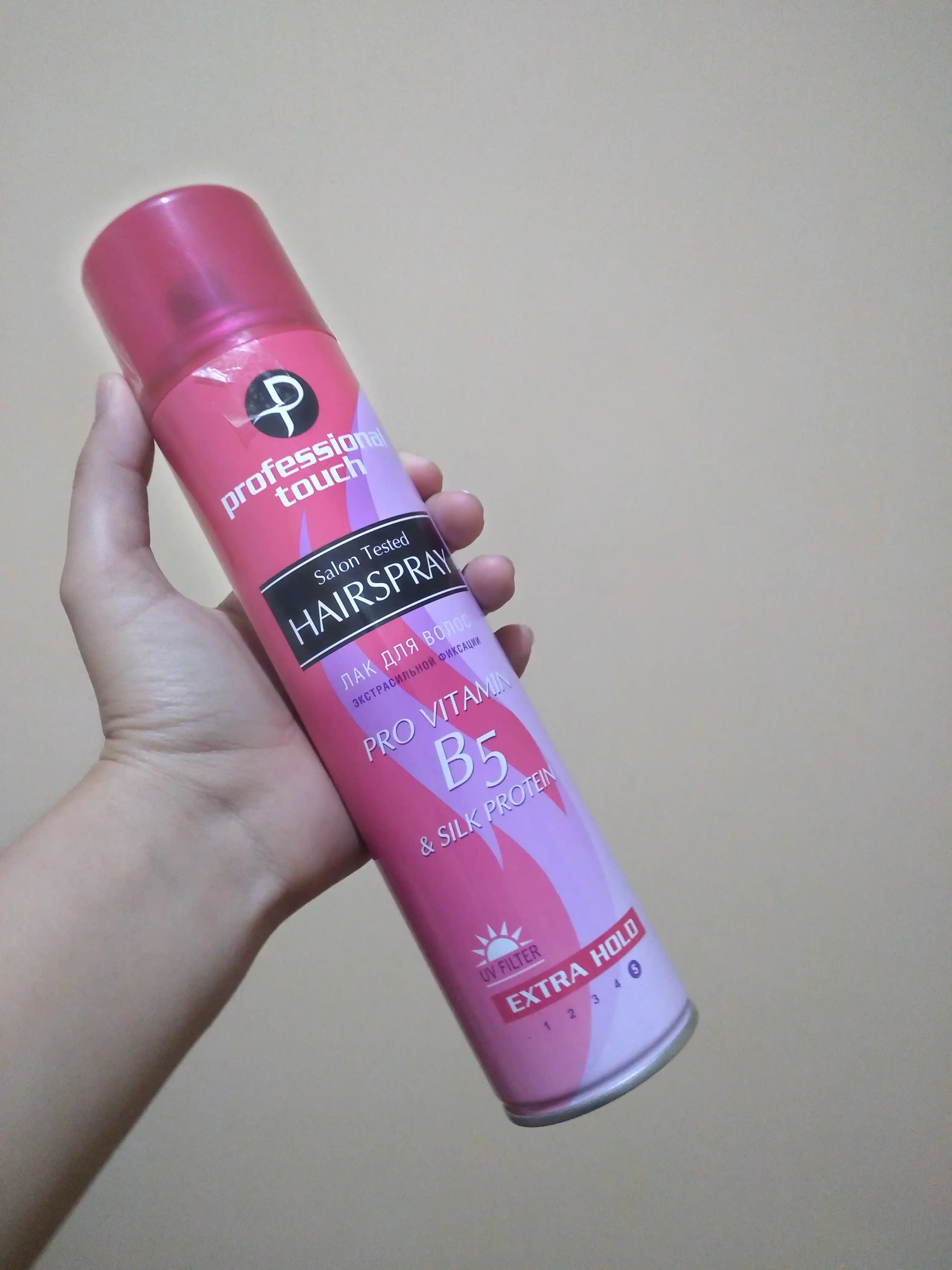 Лак для волос Professional Touch vitamin B5 & Silk Protein, экстрасильная фиксация, 265 мл