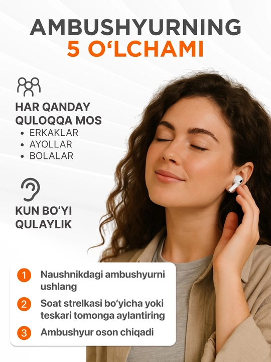 Simsiz quloqchinlar Pods Pro 3 ANC Premium, iPhone va Android uchun naushnik (4ta sovg'a)