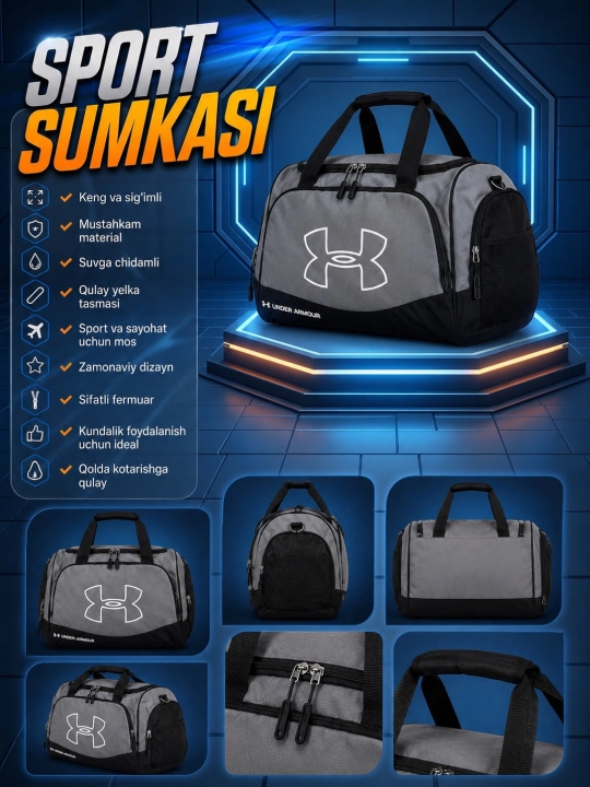 Fitnes, sport, dam olish, safar uchun 3 tasi 1 da sumka XTORM - 