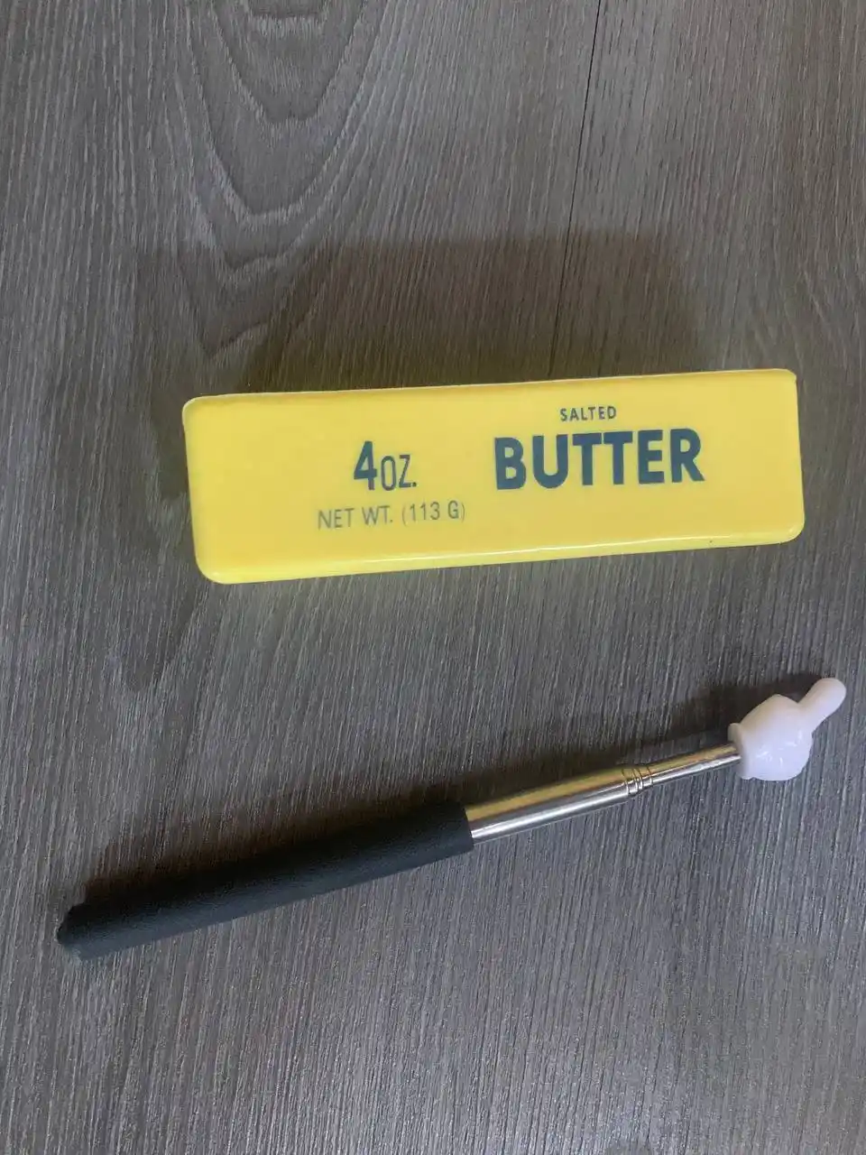 Сквиш-антистресс Масло Butter 113 г с ароматом, игрушка-мялка и пикми-палочка