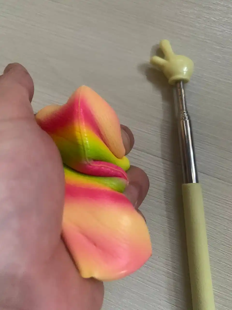 Сквиш-антистресс Масло Butter 113 г с ароматом, игрушка-мялка и пикми-палочка