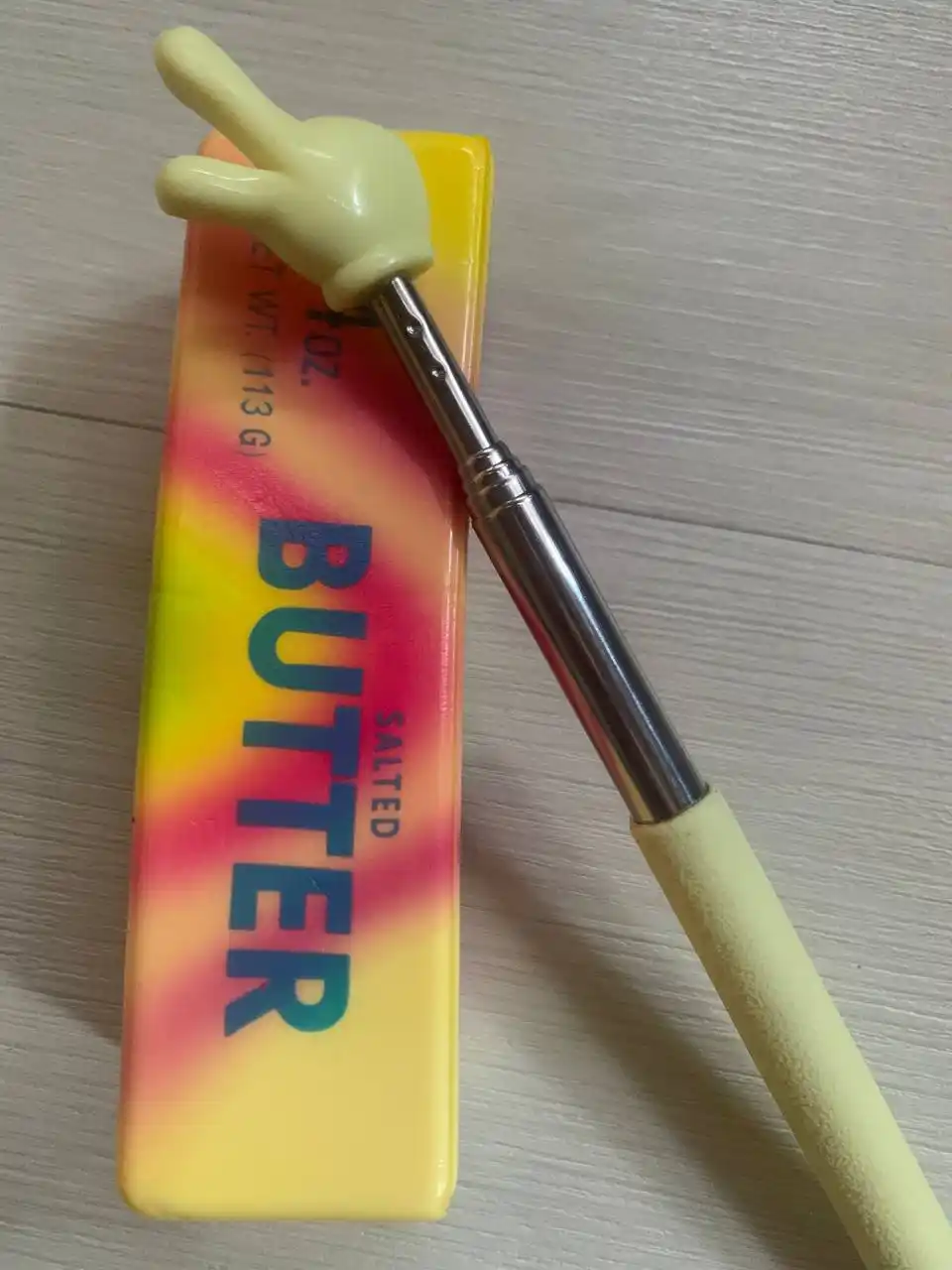 Сквиш-антистресс Масло Butter 113 г с ароматом, игрушка-мялка и пикми-палочка