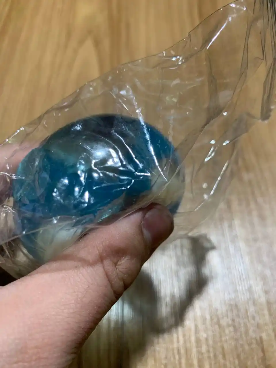 Сквиш шар кокос антистресс, 6 см, мягкая полупрозрачная мялка для рук, 1 шт