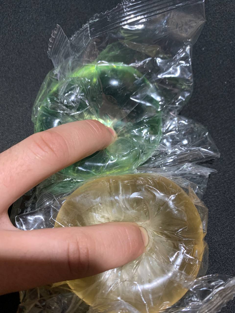 Сквиш шар кокос антистресс, 6 см, мягкая полупрозрачная мялка для рук, 1 шт