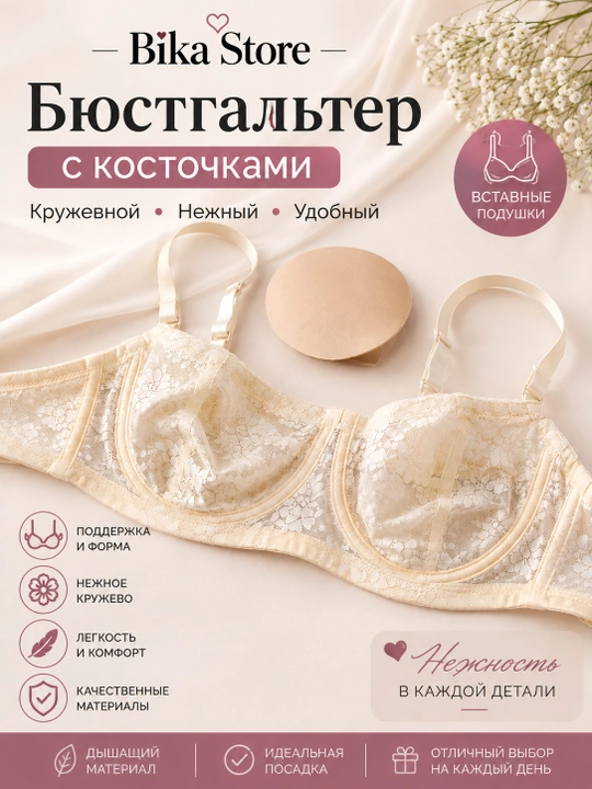 Бюстгальтер кружевной - 