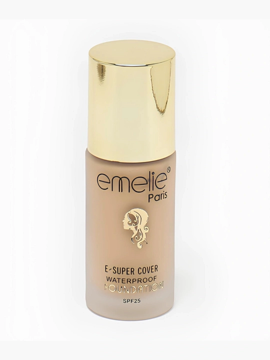 Emelie tonal kremi yuz uchun SPF 25, namlovchi, mat 01 va 02 ton, 45 ml