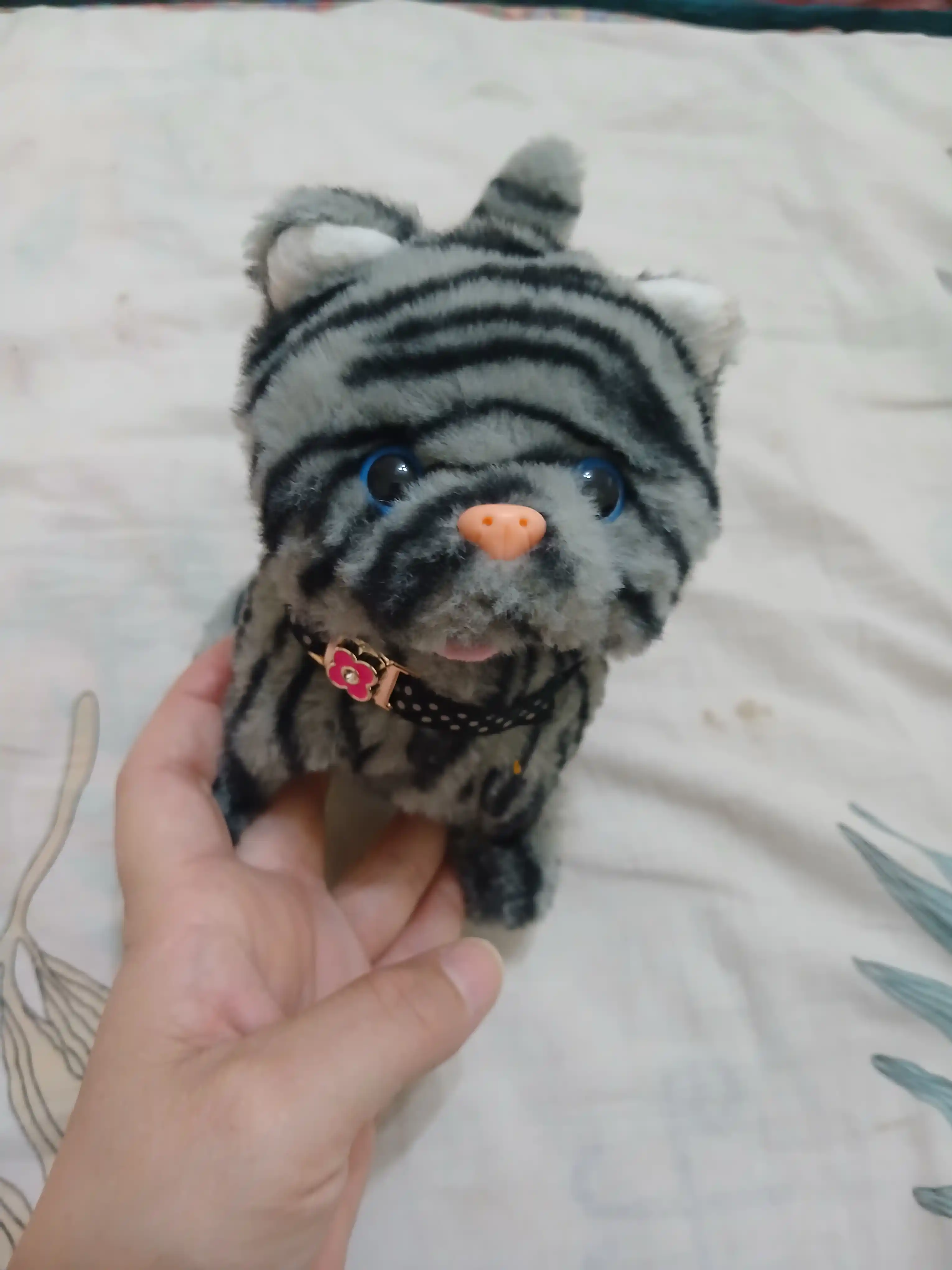 Котенок игрушка интерактивная, кошка робот, собачка робот, умный кот ходит, мяукает, лает