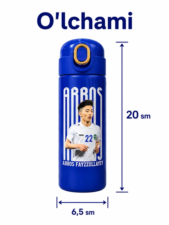 Termos, 400 ml, o'g'il bolalar uchun, maktab uchun zanglamaydigan po'latdan termos