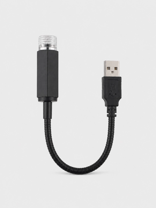 USB-проектор звёздного неба для автомобиля, поворотная головка 360°