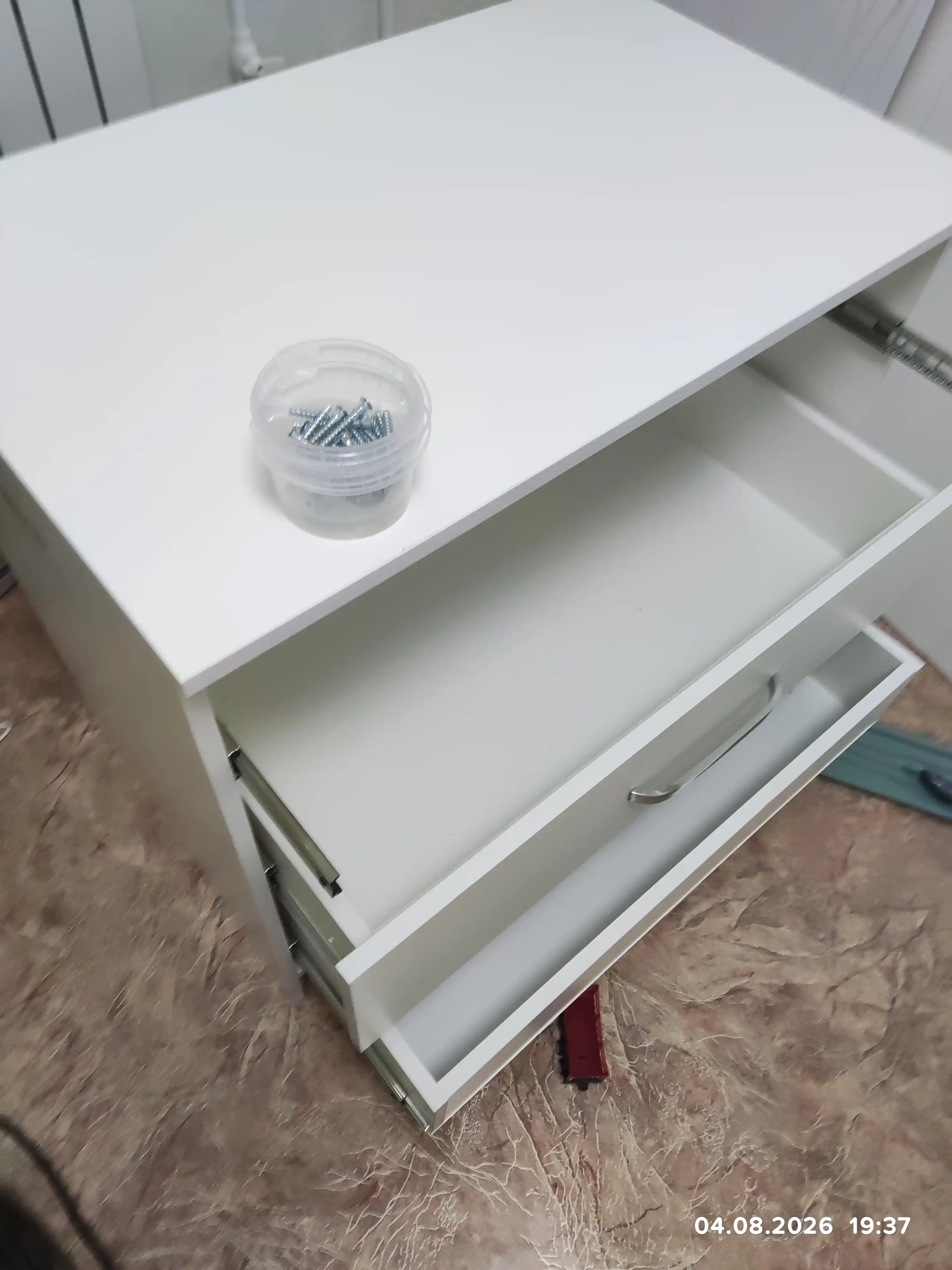 Tasdiqlash vidasi, 4x50 mm, 50 dona, mebel vidasi, olti burchakli yashirin bosh