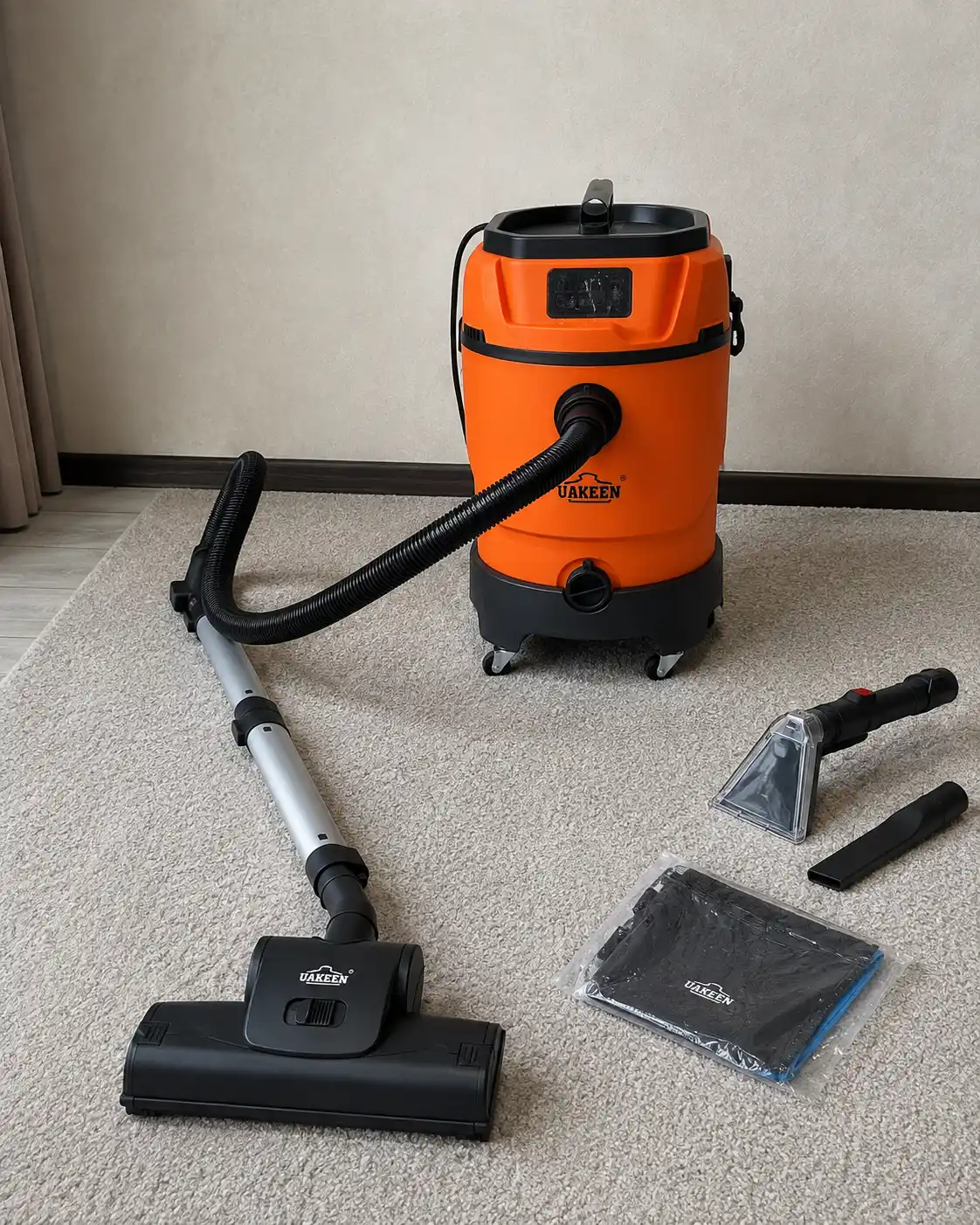 Моющий пылесос Uakeen ZL-942 Steam CarpetCleaner с аквафильтром для сухой и влажной уборки