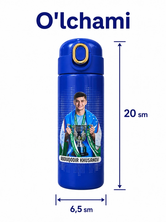 Termos, 400 ml, o'g'il bolalar uchun, maktab uchun zanglamaydigan po'latdan termos