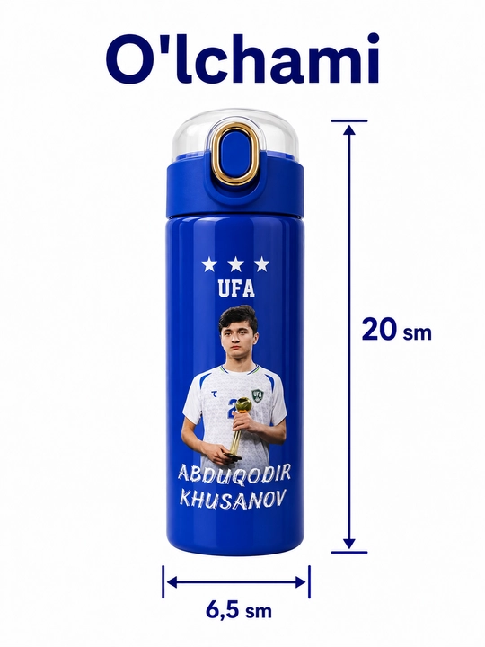 Termos, 400 ml, o'g'il bolalar uchun, maktab uchun zanglamaydigan po'latdan termos