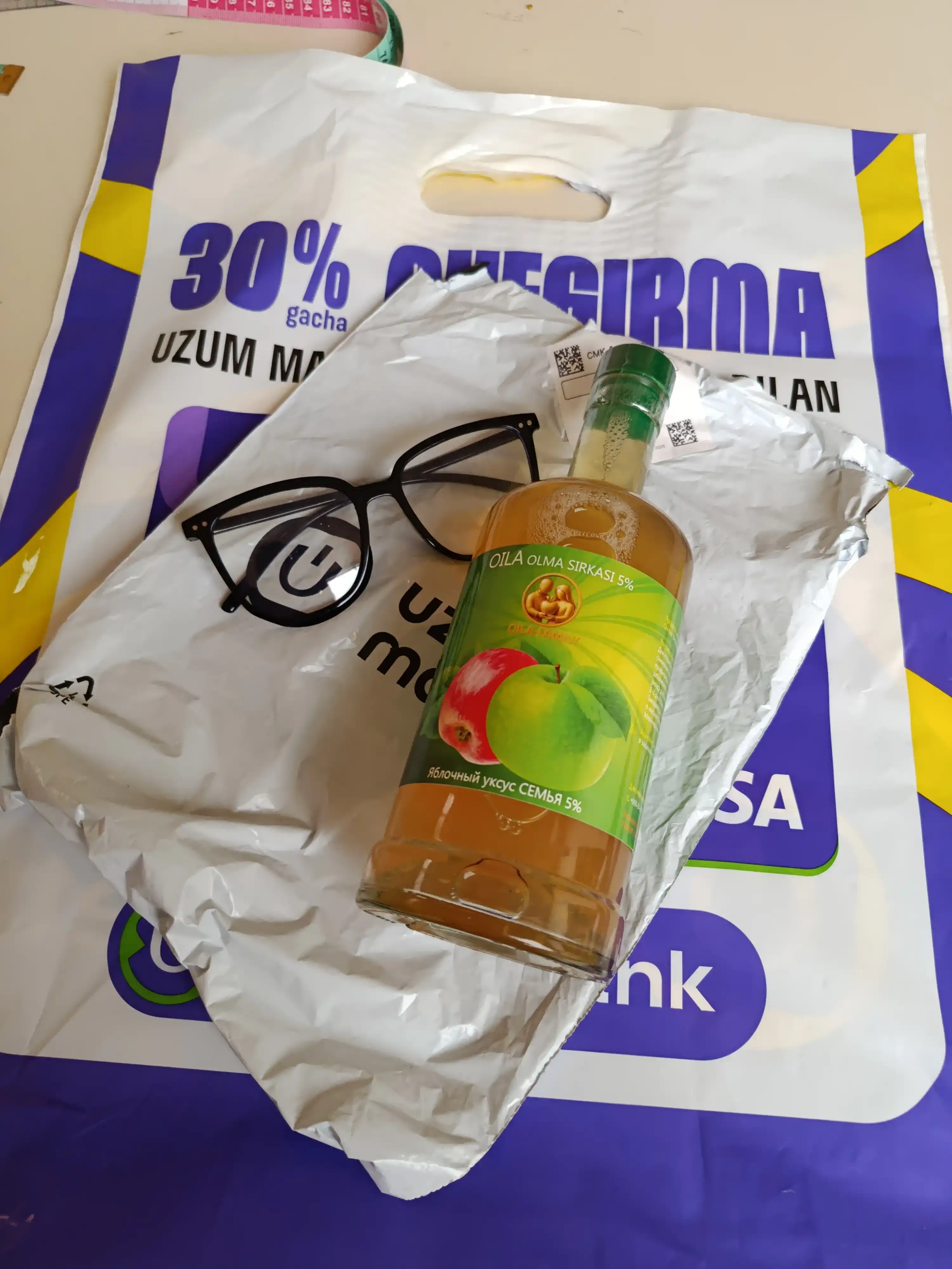 "Oila" filtrlanmagan olma sirkasi 5% (0,5 l) - uyda tayyorlangan ta’mi