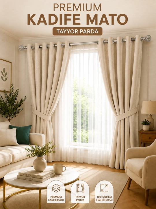 Шторa, размер 280×150 см, подходит для зала, кухни, гостиной и детской комнаты - 