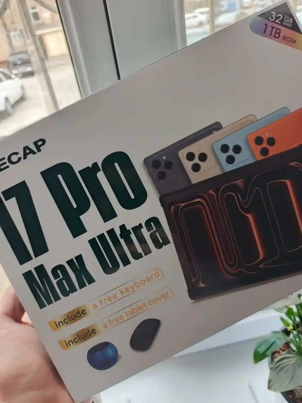 Планшет Recap 17 Pro Max Ultra 10.1", Android 14, 10000 мАч, клавиатура и чехол