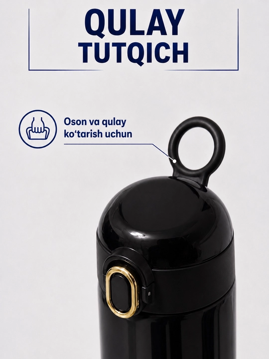 Termos, 400 ml, o'g'il bolalar uchun, maktab uchun zanglamaydigan po'latdan termos