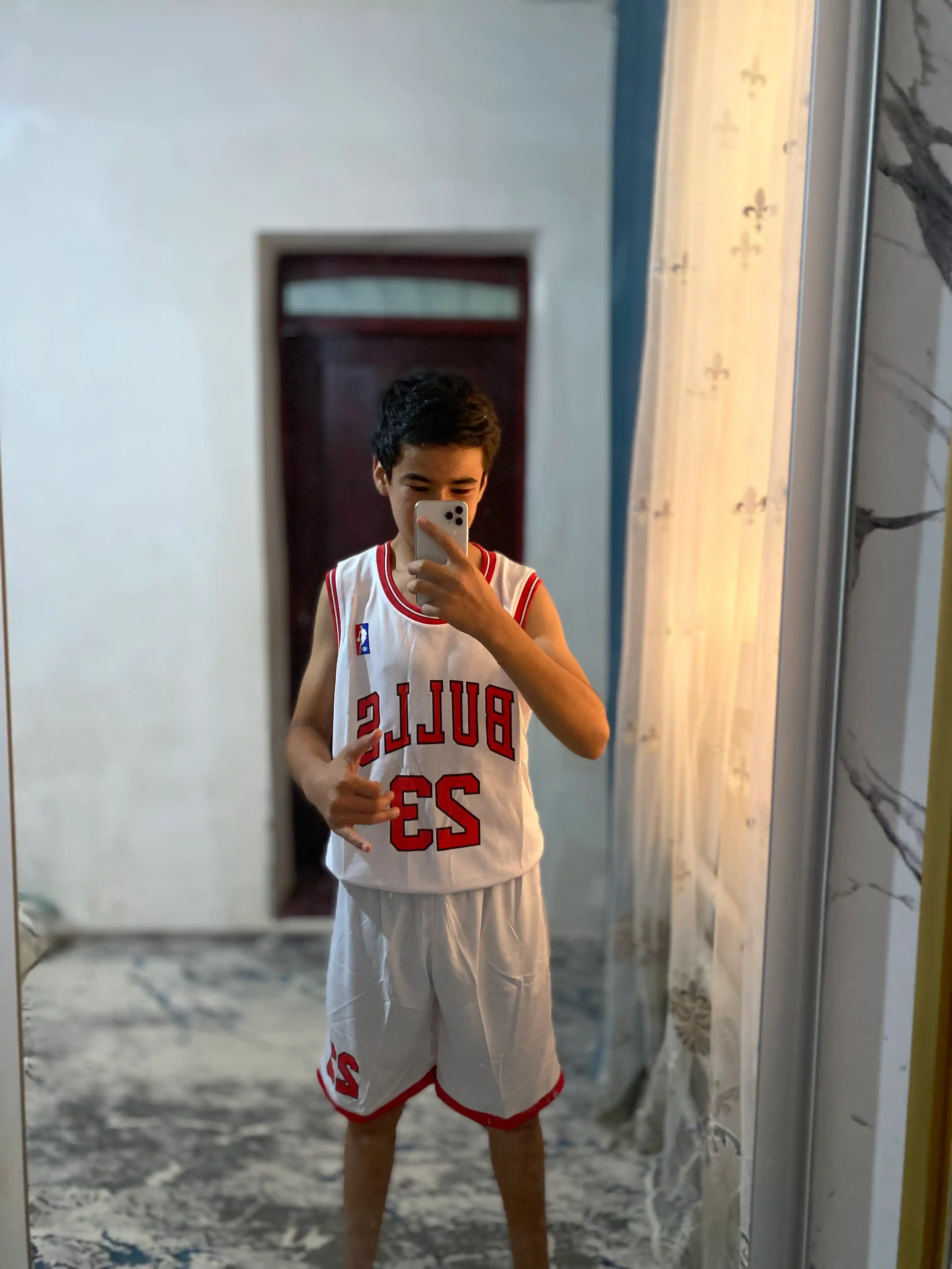 Баскетбольная форма Bulls Jordan для мальчиков, комплект спортивной одежды 23