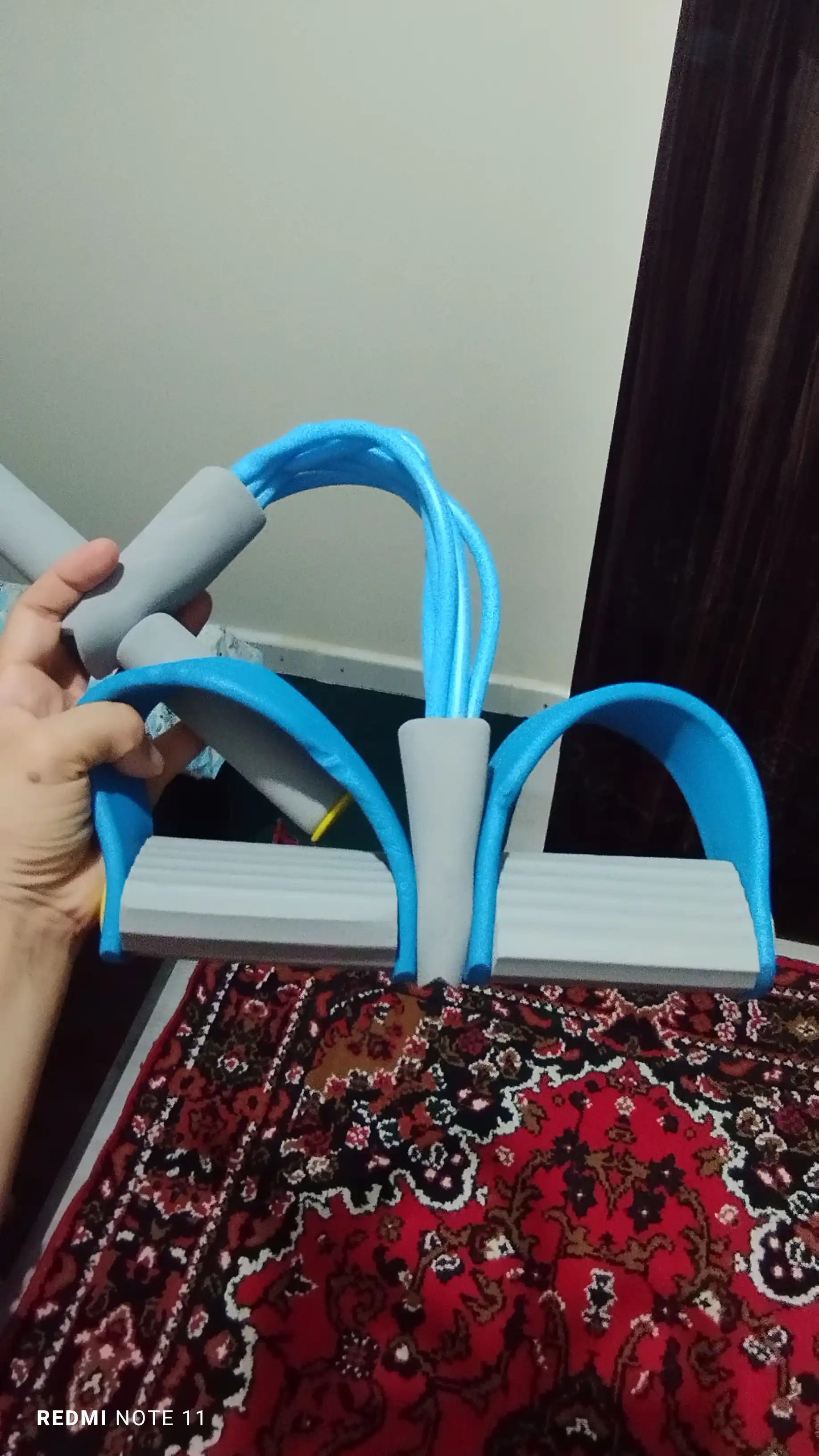 Fitnes espanderi, qo‘l, oyoq va press uchun trenajyor, ozish uchun rezinkalar, 6 trubkali