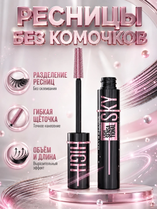 Kipriklar uchun tush L'orel paris Sky High Cosmic Black, 9.6 ml - 