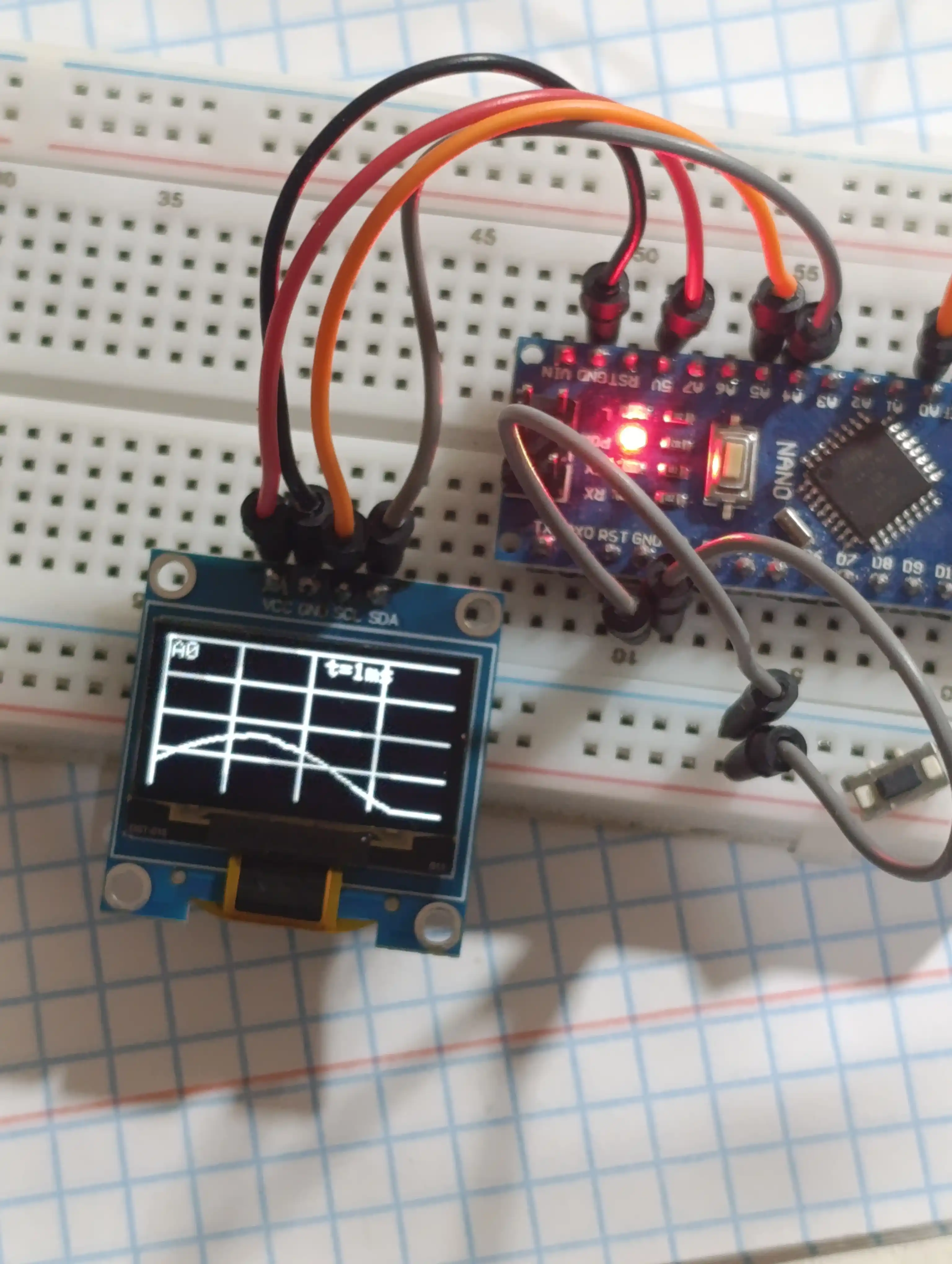 OLED ekran 0.96 дюйма 128X64, I2C IIC