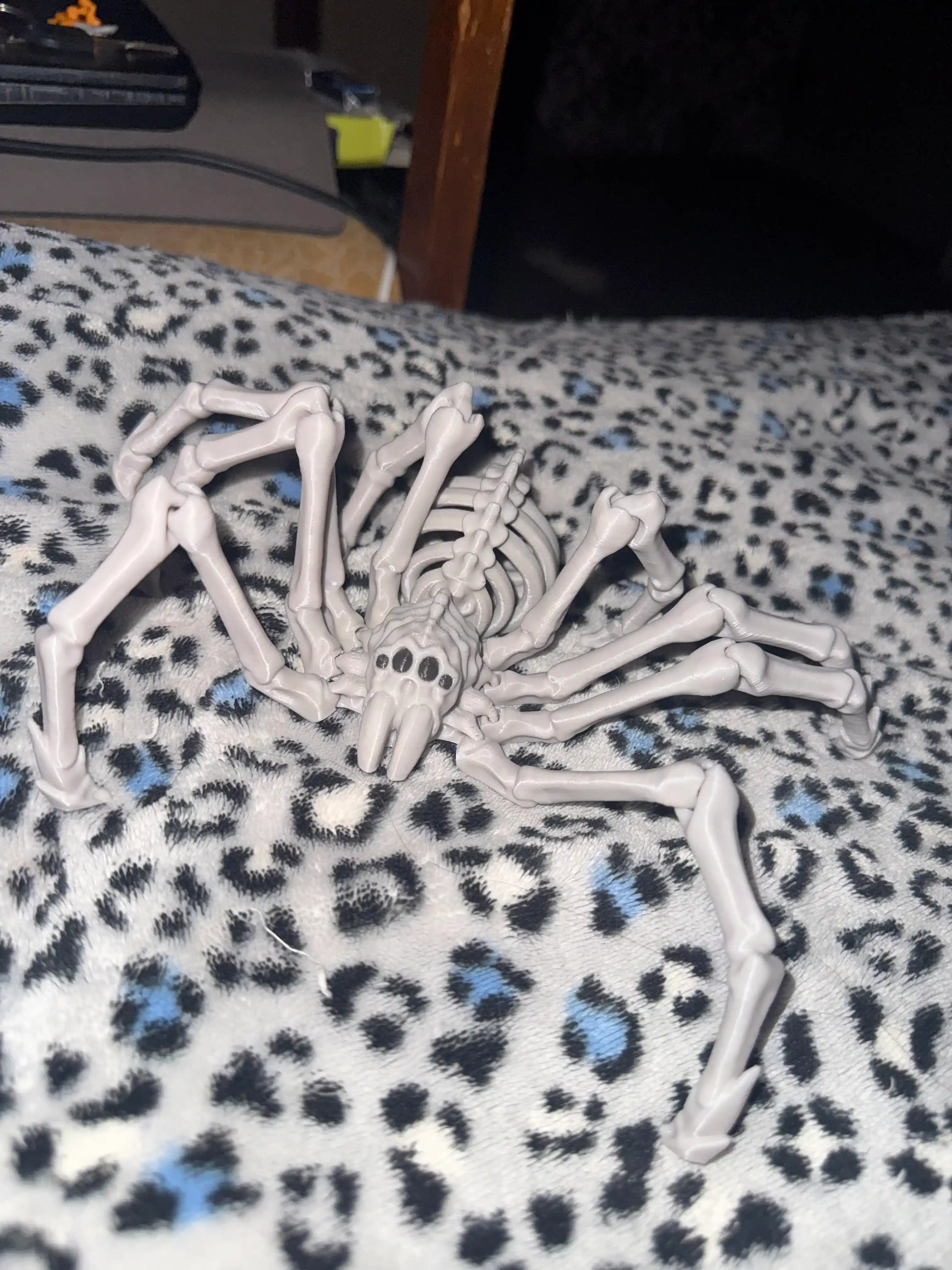 Скелеты. 3д фигурка. Подвижный паук краб и осьминог напечатанный на 3д принтере