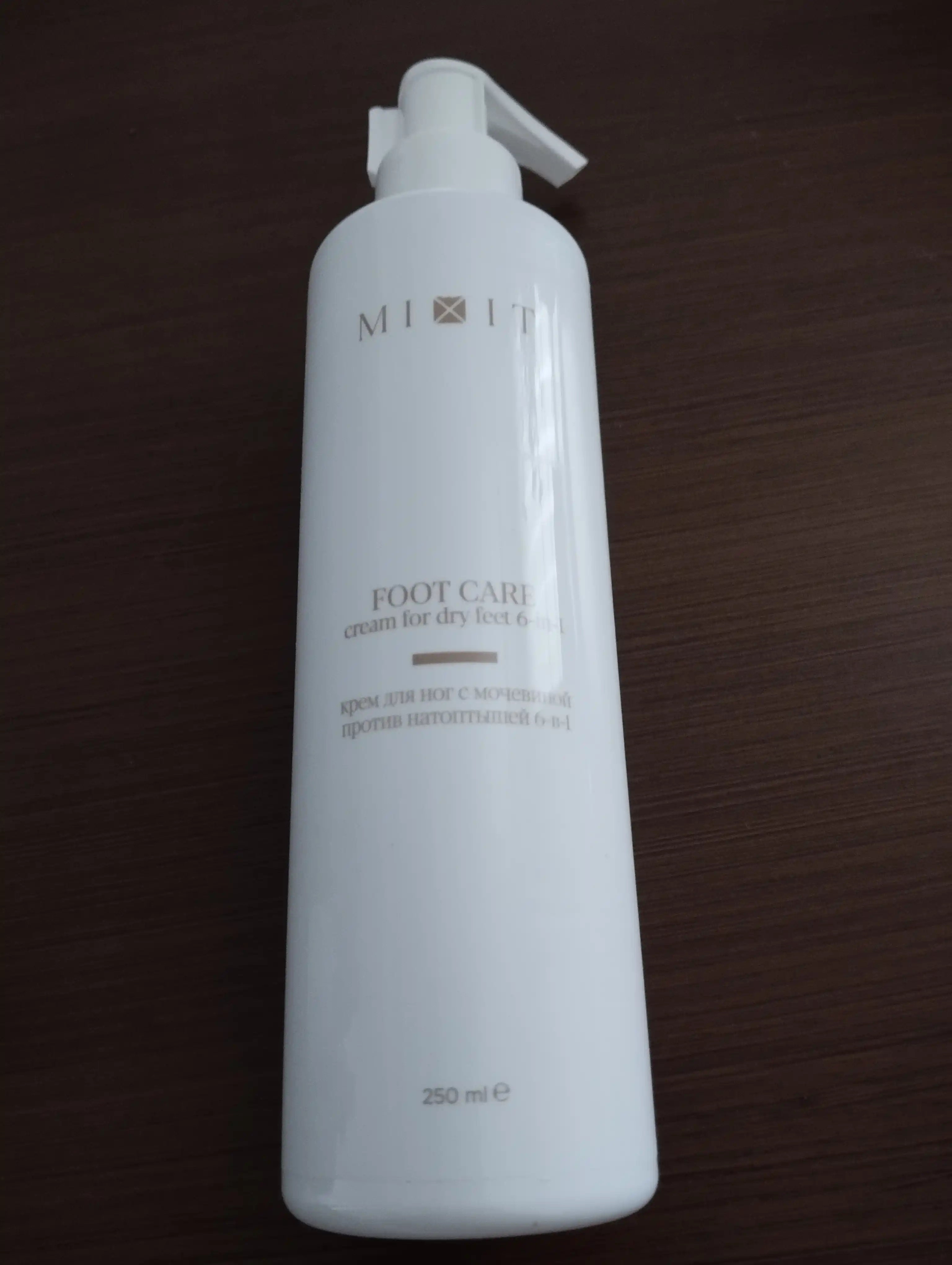 MIXIT Кератолитик для стоп и увлажняющий с мочевиной крем для ног FOOT CARE 6-в-1 250 мл