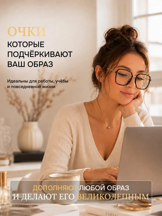 Очки для компьютера с защитой от синего света — антибликовые, для работы и комфорта