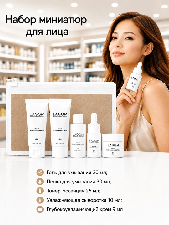 Мини-набор LAGOM Travel Kit 5 в 1 - 