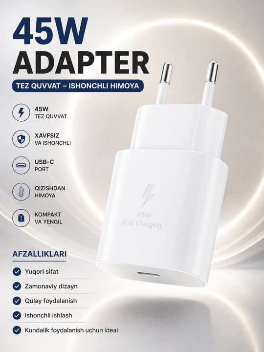 Сетевой адаптер 45w usb-c универсальный - 