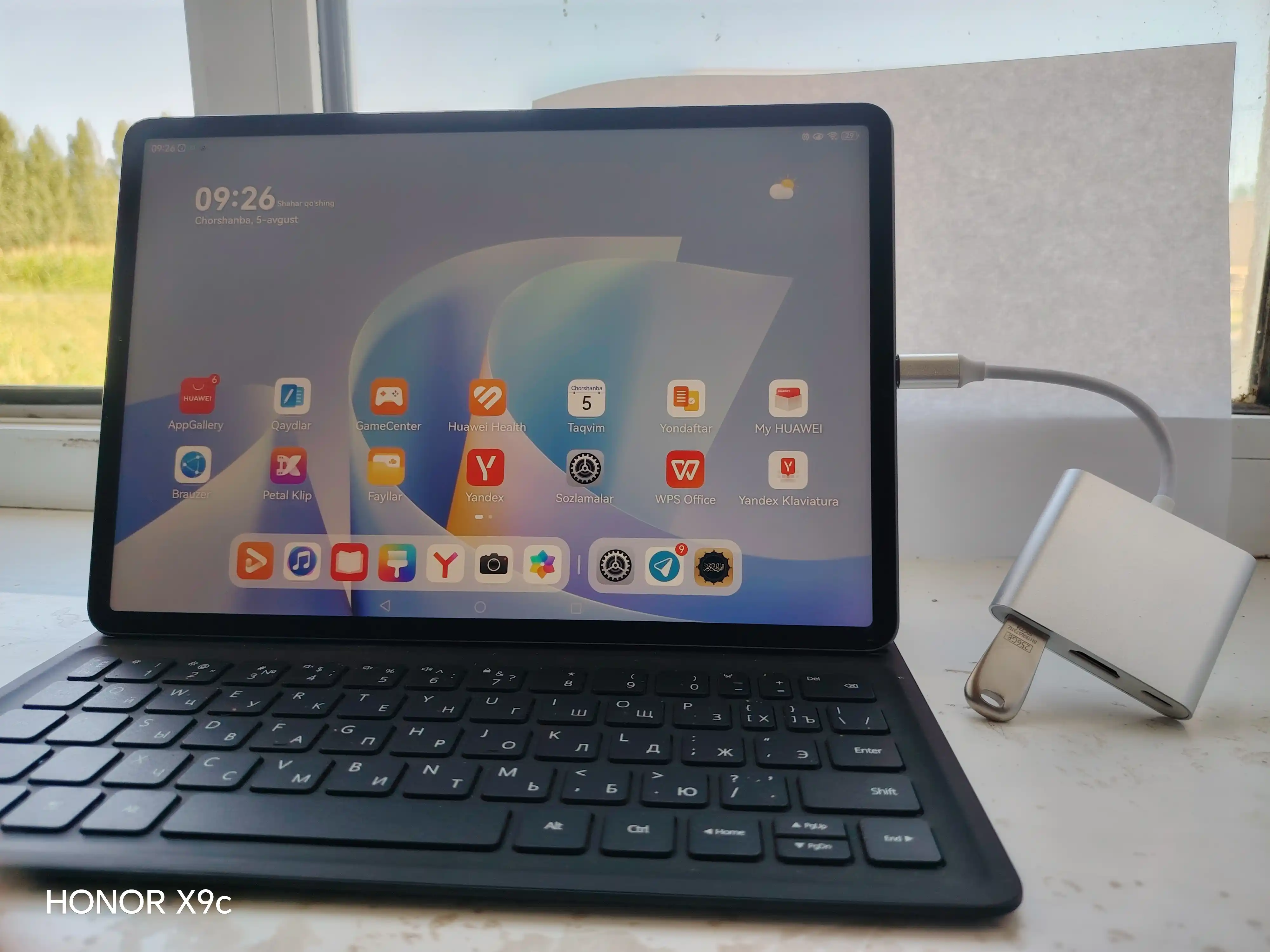 Ko‘p funksiyali USB-C adapter 8 tasi 2 da perexodnik, Hub,HDMI Хаb