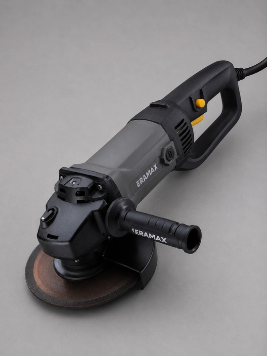 ERAMAX Professional 180 mm burchakli silliqlash mashinasi, elektr UShM, 1806 modeli. - 