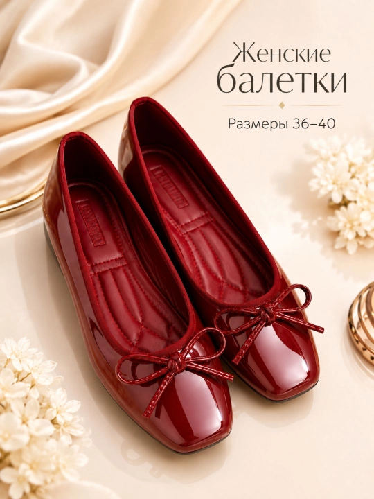 Ayollar baletkalari, malomerka, ayollar poyabzali, yozgi