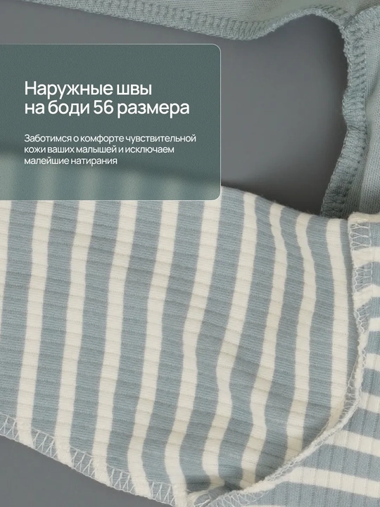 Боди для новорожденных, длинный рукав, кнопки 100% хлопок Супер Пупс