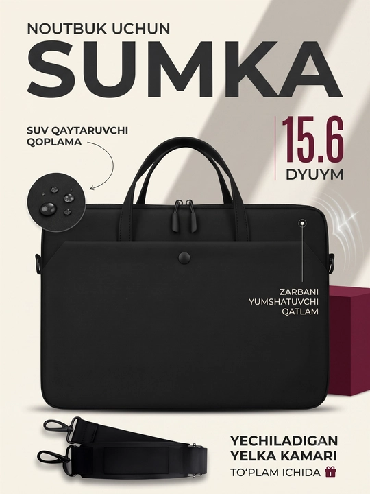 Erkaklar va ayollar uchun sumka, noutbuk, universitet talabalari va maktab uchun mos - 