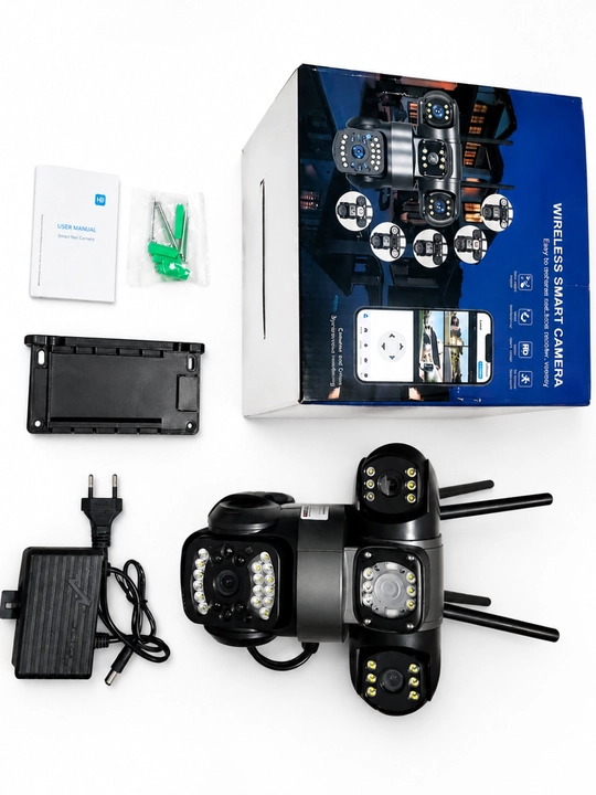 4G камера видеонаблюдения с SIM карта+12v и солнечной панелью без Wi-Fi и электричества