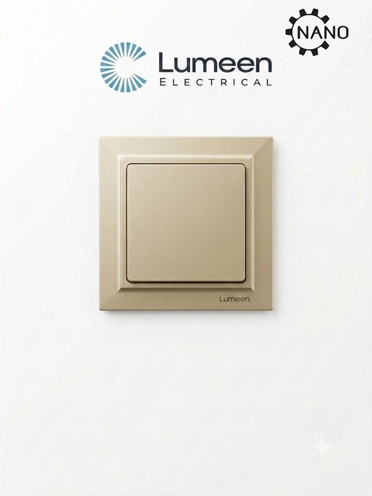 Lumeen Electrical 1 tugmali devor o‘chirgichi, oq, mat yuzali